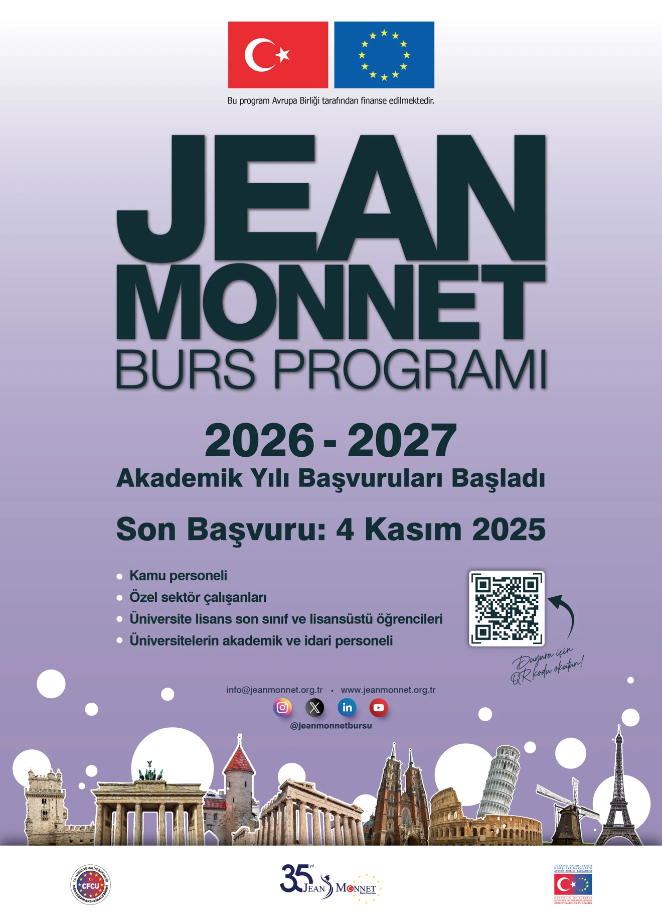 Jean Monnet Burs Program Duyurusu